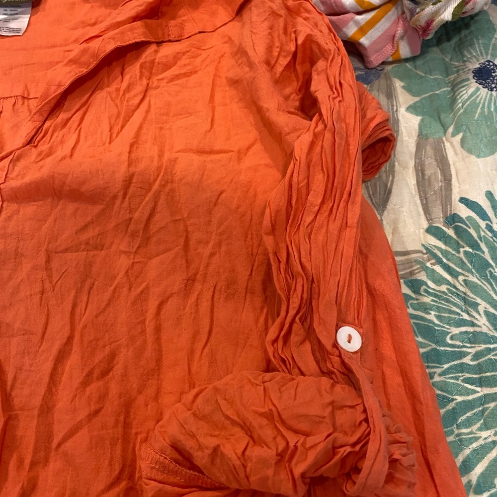 Tommy Bahama S Swim Cover up Peach/Coral